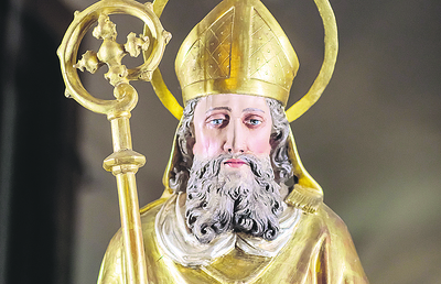 Statue des Hl. NIkolaus, zu sehen im Grazer Diözesanmuseum